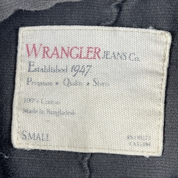 Wrangler Button Up Shirt Mens Small Gray Long Sleeve - Picture 2 of 7